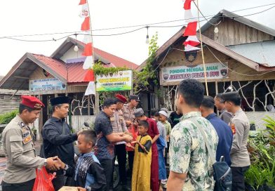 Satreskrim PPU Tebar Kepedulian, Bagikan Takjil Ramadhan untuk Warga Kampung Jatanras