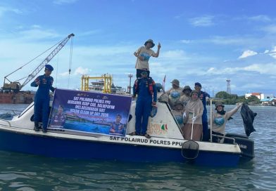Polres PPU dan PT ASDP Gelar Ocean Clean Up Day, Wujud Nyata Kepedulian Terhadap Lingkungan Pesisir